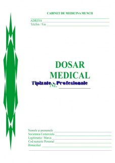 Dosar medical - PACHET 100 BUC